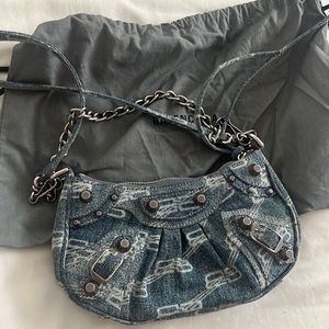Balenciaga Le Cagole mini denim bag. Perfect condition.  Dust bag included